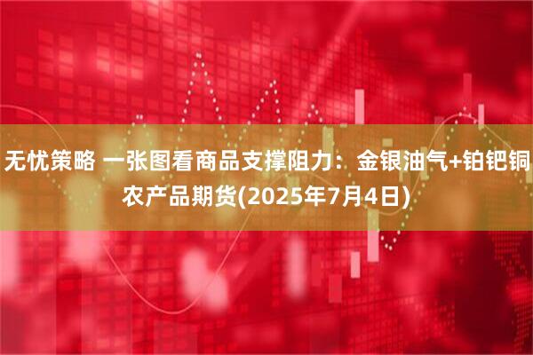 无忧策略 一张图看商品支撑阻力：金银油气+铂钯铜农产品期货(2025年7月4日)