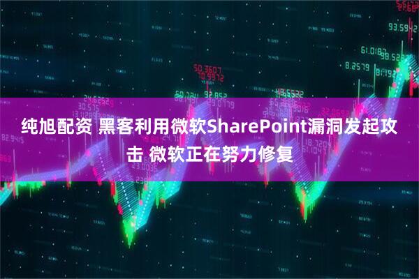 纯旭配资 黑客利用微软SharePoint漏洞发起攻击 微软正在努力修复